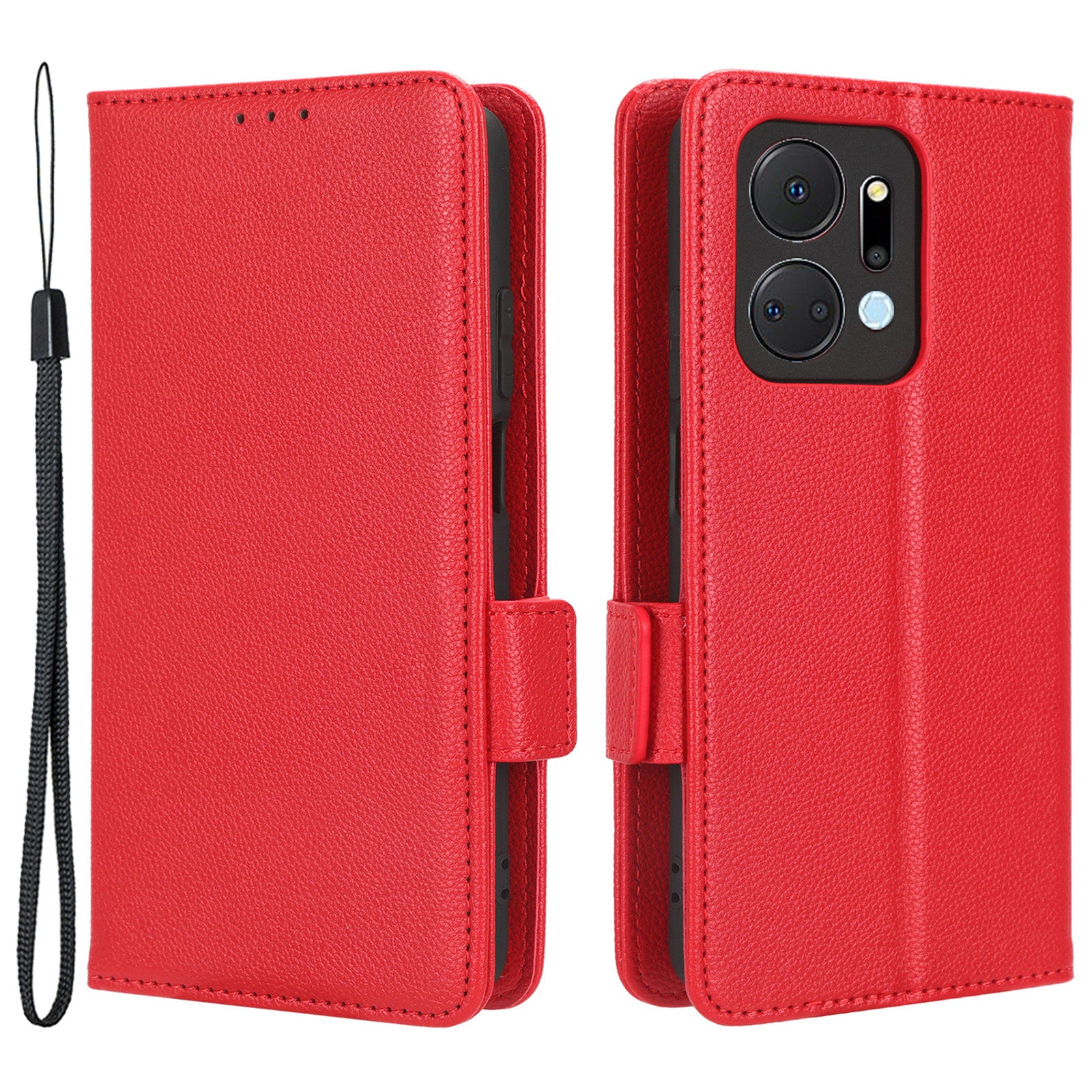 Leather Cell Phone Cover For Honor X7a 5G Play7T 5G Wallet Stand Litchi Texture Shockproof Flip Phone Case Leather Cell Phone Cover For Honor X7a 5G Play7T 5G Wallet Stand Litchi Texture Shockproof Flip Phone Case